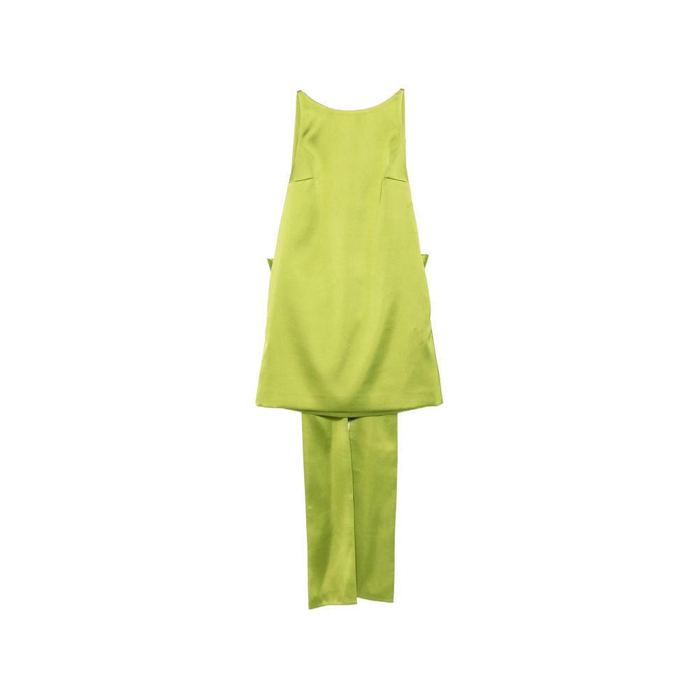 [Self-portrait] Sleeveless dress FW26 AW26-008S-G  GREEN