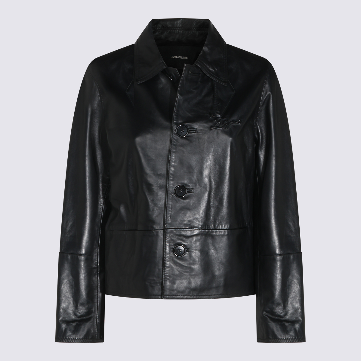 [Zadig & Voltaire] Leather Jacket FW26 RWOW01288011