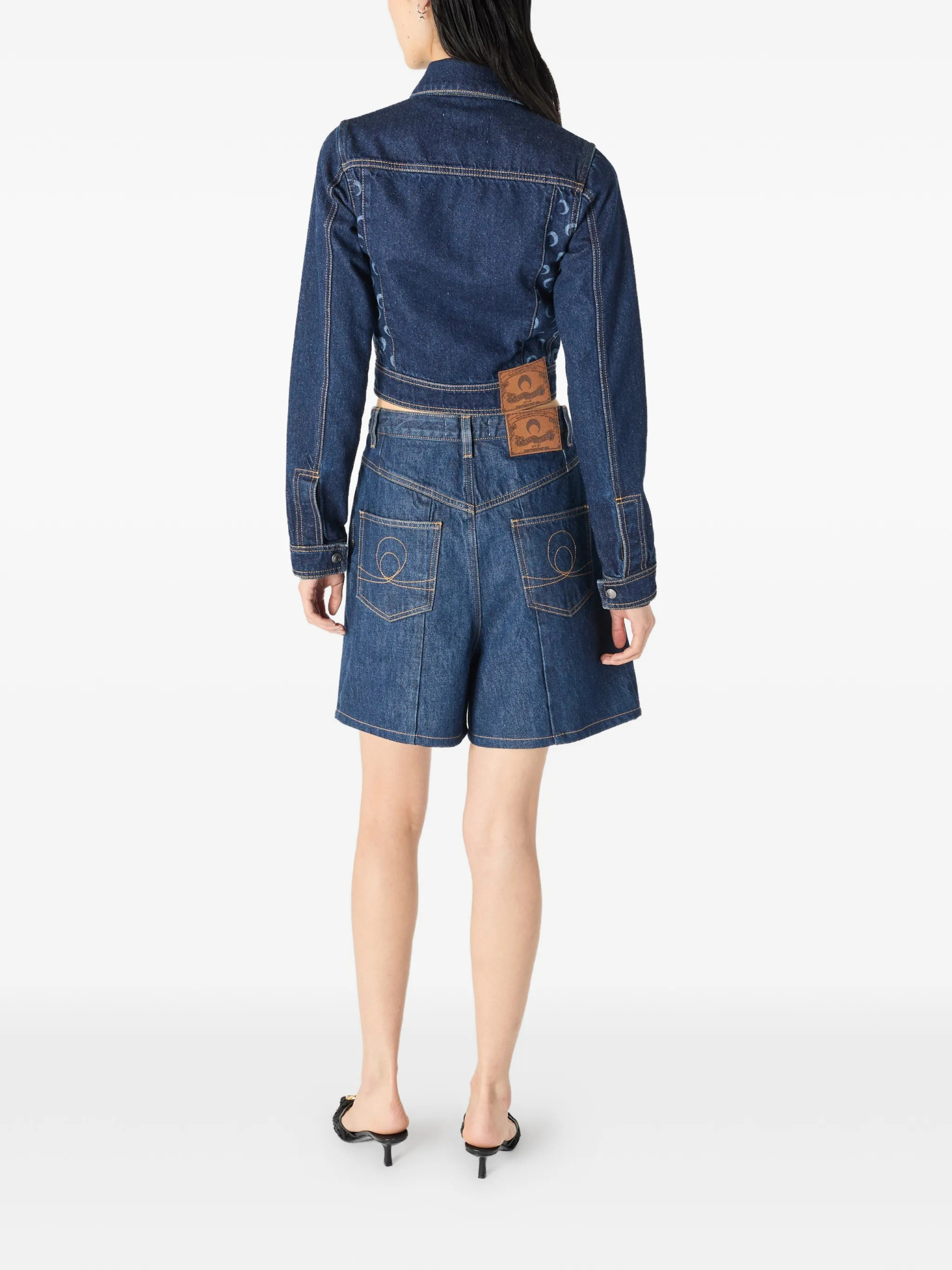 [MARINE SERRE] Shorts SS26 WSH018ARDEN0002BL80