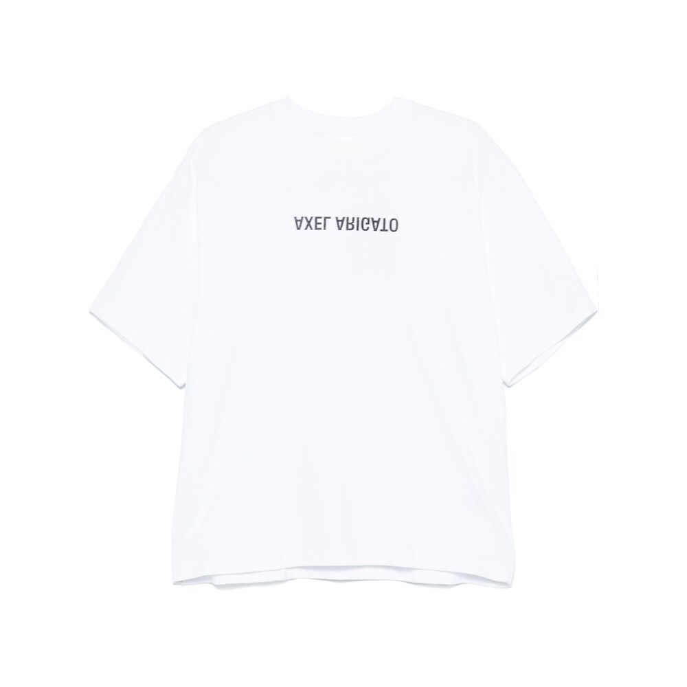 [Axel Arigato] T-shirts Short Sleeve FW26 A3118001 DISTORT WHITE