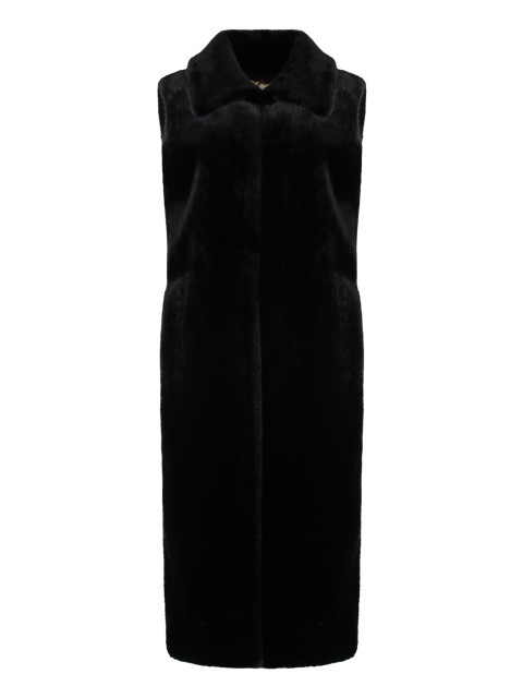 [BB Couture] Fur Jacket FW25 SCARLET_Black