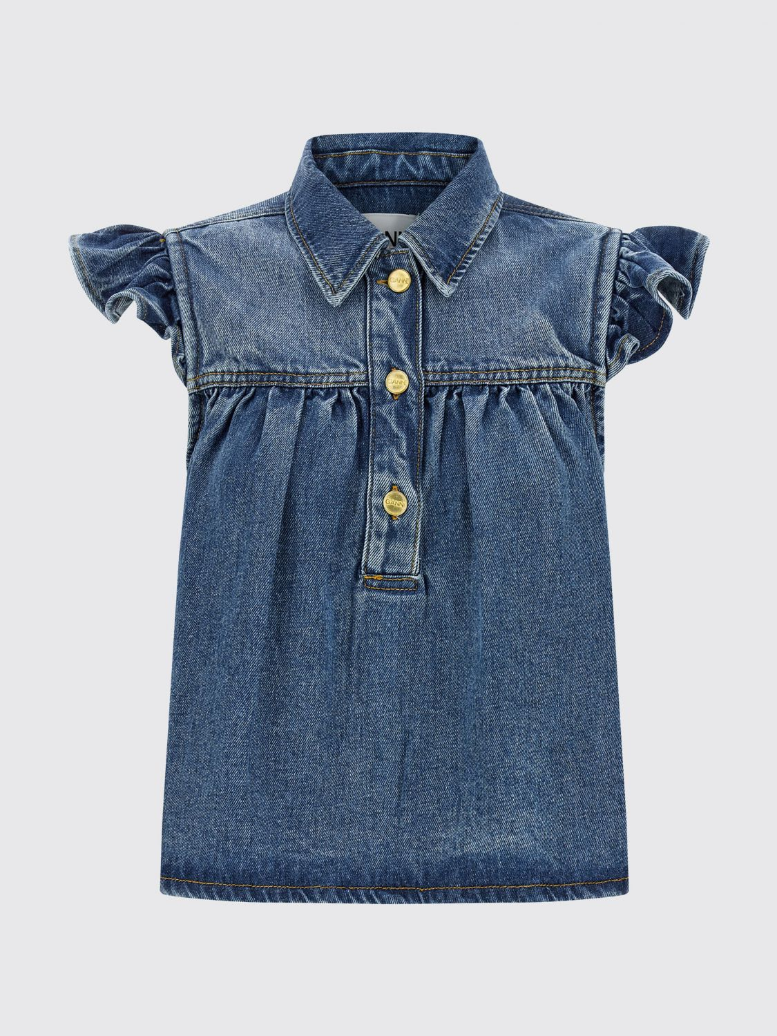 [GANNI] Shirts Sleeveless SS26 A1040047 091