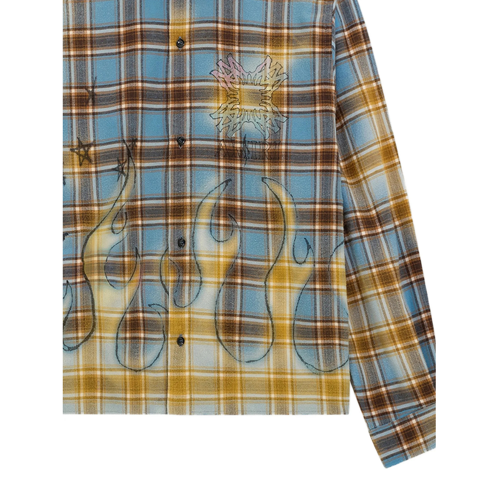 [Amiri] Shirts Long Sleeve FW26 AMTOSH1187  BLUE