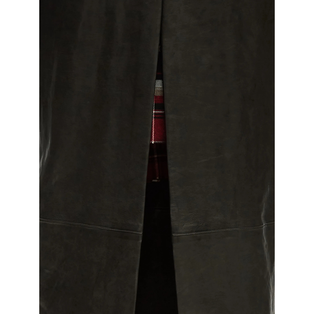 [ANN DEMEULEMEESTER] Leather Jacket FW26 B0014279 LT137 099