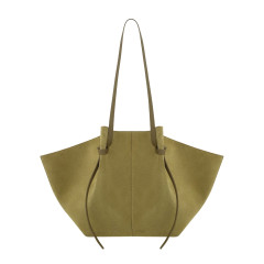 [YUZEFI] Shoulder bag FW26 LARGE-MOCHI-SUEDE_FENNEL