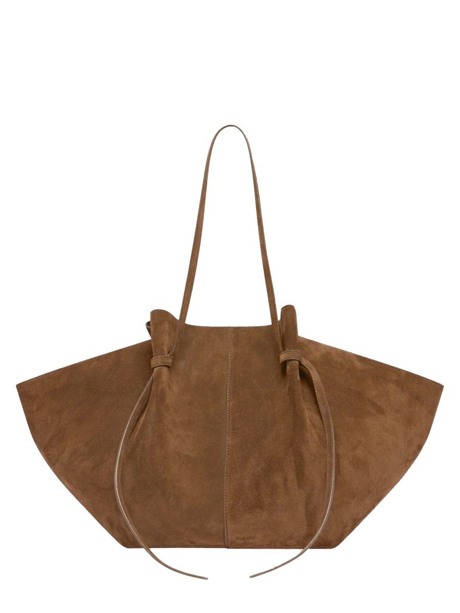 [YUZEFI] Shoulder bag FW26 LARGE-MOCHI-SUEDE_COGNAC