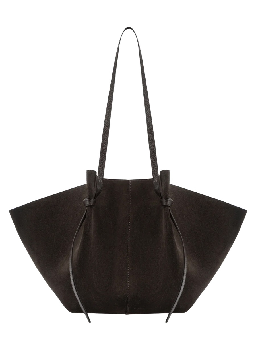 [YUZEFI] Shoulder bag FW26 LARGE-MOCHI-SUEDE_GANACHE