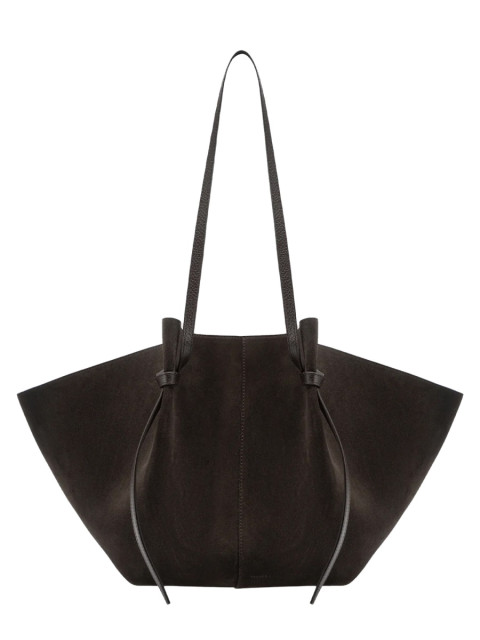 [YUZEFI] Shoulder bag FW26 LARGE-MOCHI-SUEDE_GANACHE