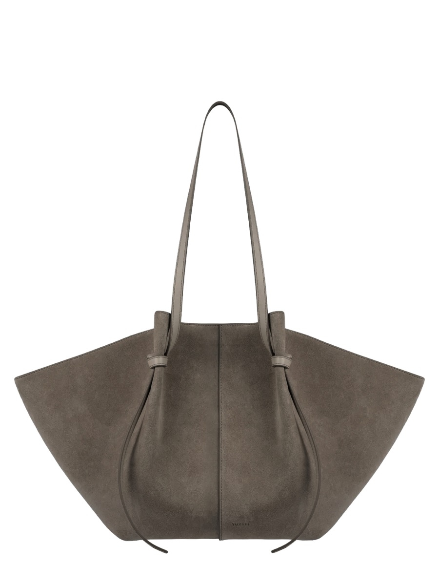 [YUZEFI] Shoulder bag FW26 LARGE-MOCHI-SUEDE_TAUPE