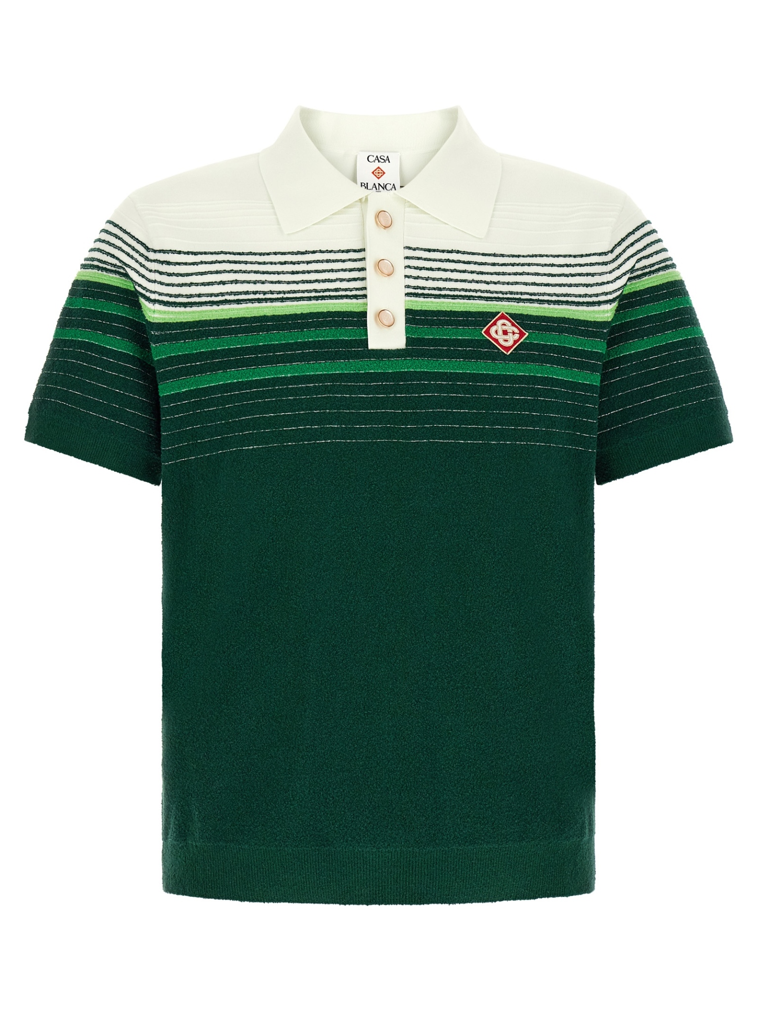 [Casablanca] T-shirts Short Sleeve FW26 MPF26KW142201WHITEGREEN