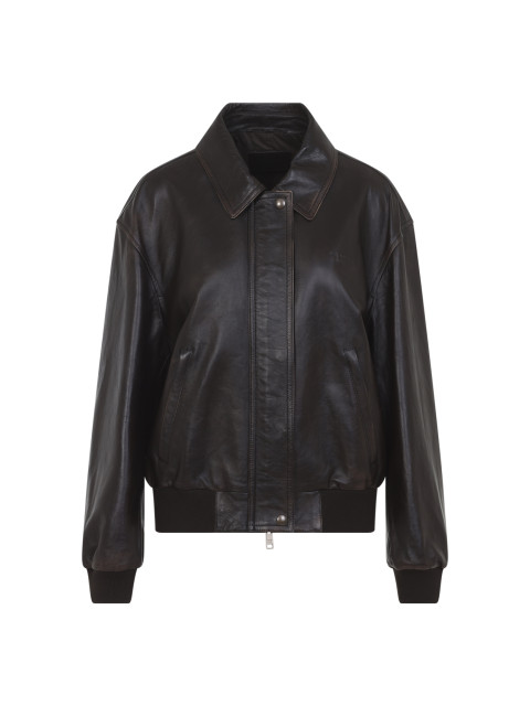 [Prada] Leather Jacket FW26 58A303SOOO.16IL