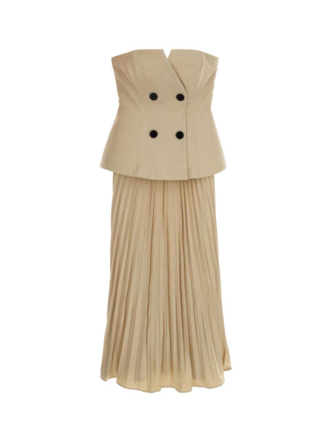 [SELF PORTRAIT] Sleeveless dress FW26 AW26155MBG BEIGE
