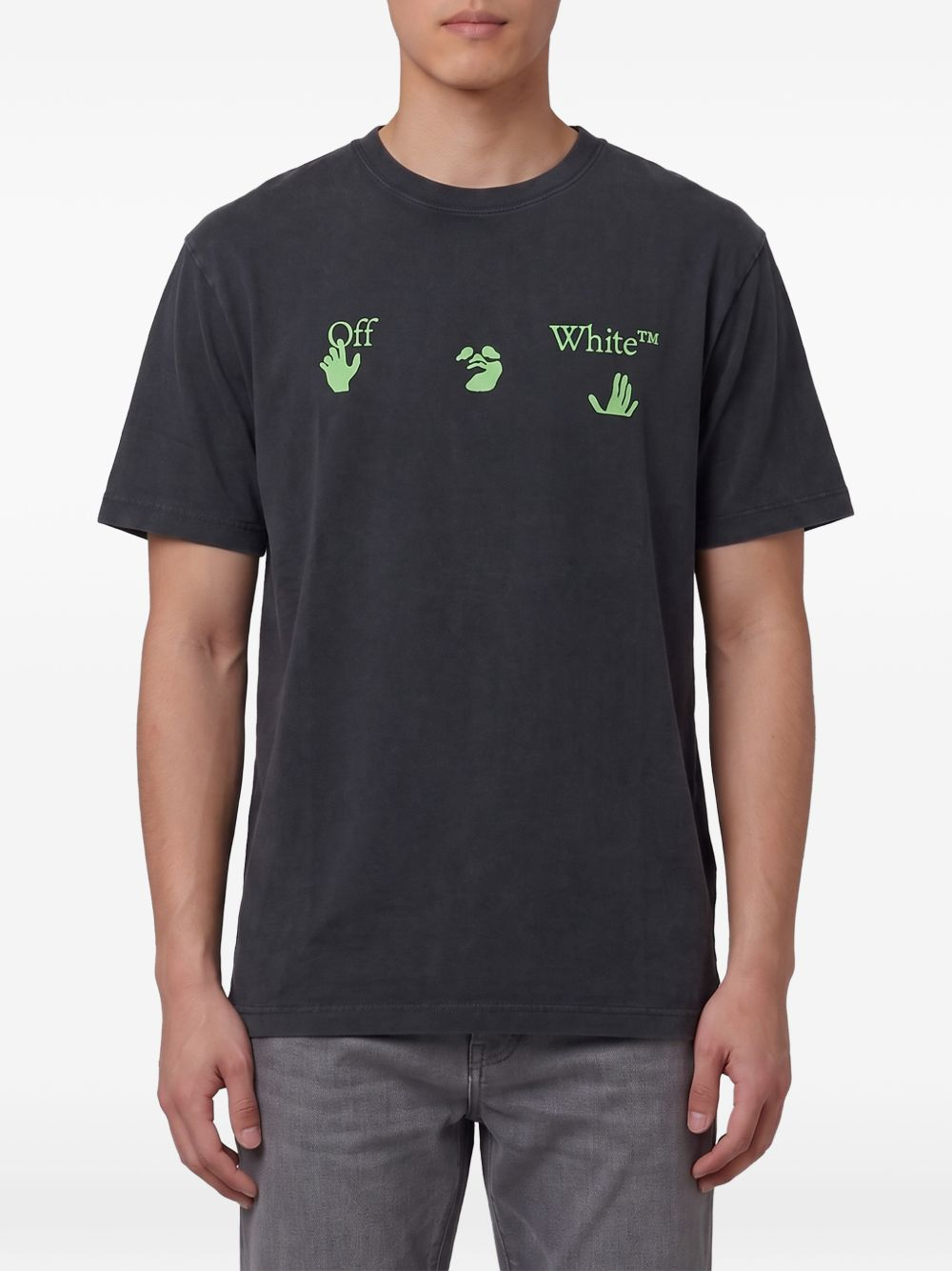 [Off White] T-shirts Short Sleeve FW26 OMAA120F26JER01900