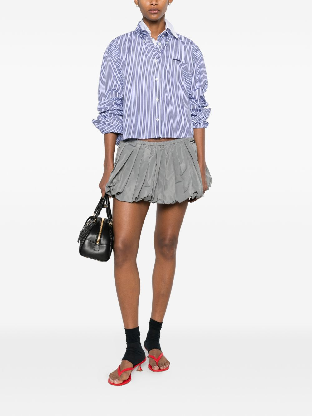 [Miu Miu] Shirts Long Sleeve FW26 MK2047195DF098Z