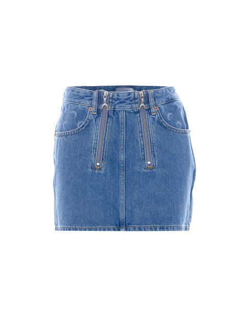 [MARINE SERRE] Mini skirt SS26 WSK135ACDEN0002BL05
