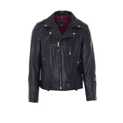 [SCHOTT N.Y.C.] Leather Jacket SS26 568BLACK