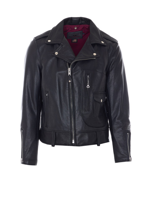 [SCHOTT N.Y.C.] Leather Jacket SS26 568BLACK