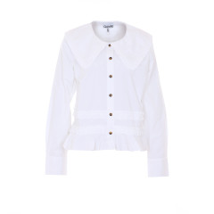 [GANNI] Shirts Long Sleeve SS26 A1040096ZZ8