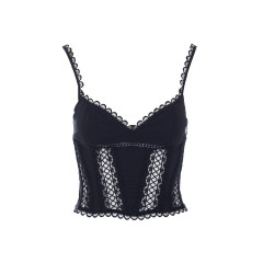 [CharoRuiz] Tank top SS26 261102BLACK