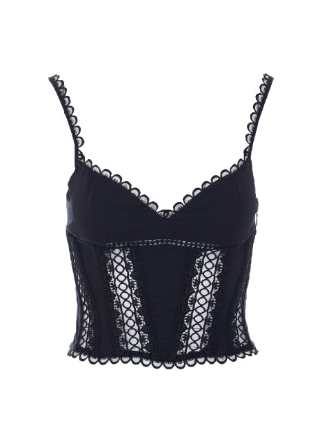 [CharoRuiz] Tank top SS26 261102BLACK