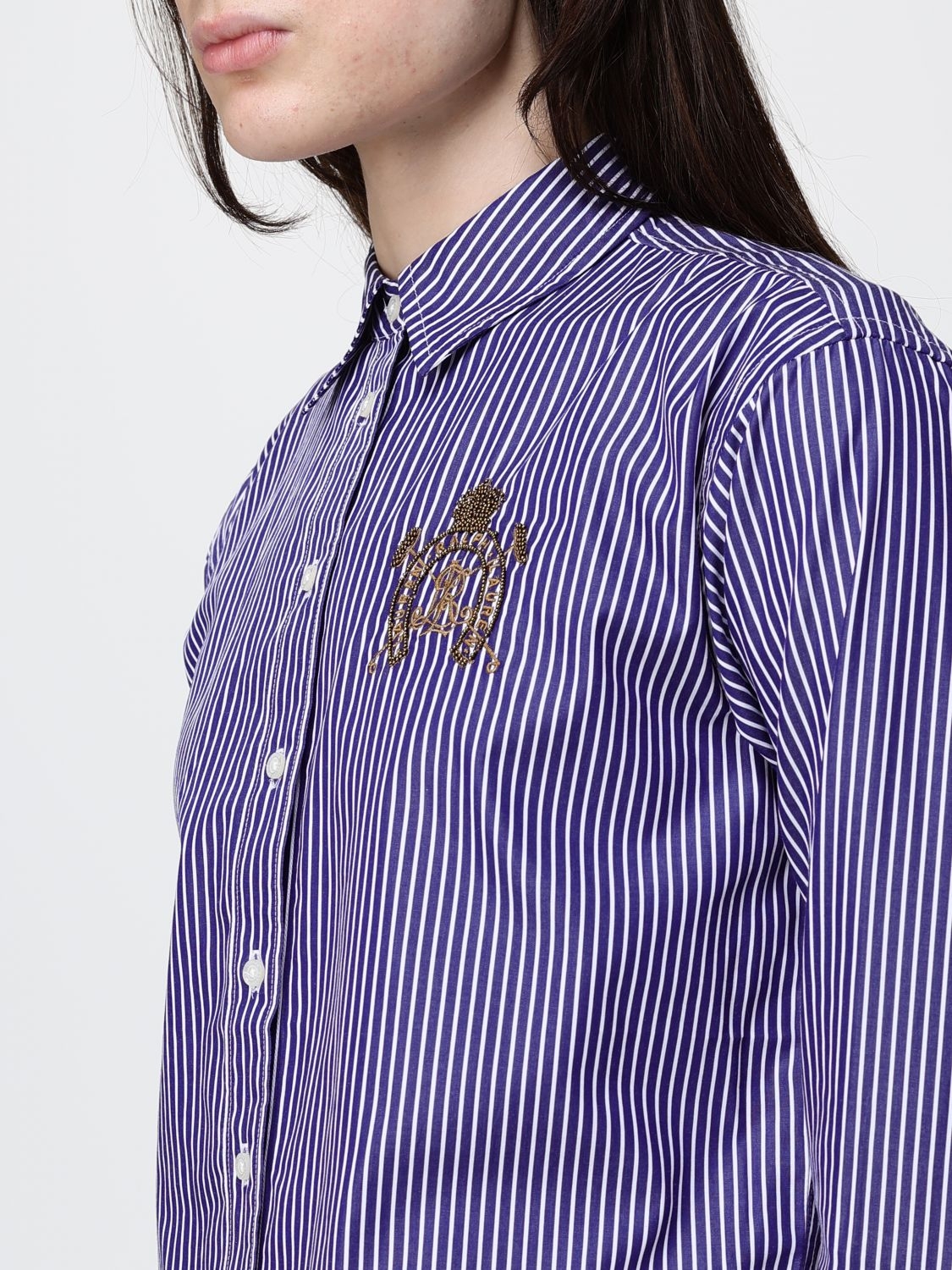 [LAUREN RALPH LAUREN] Shirts Long Sleeve SS26 200P03513 001