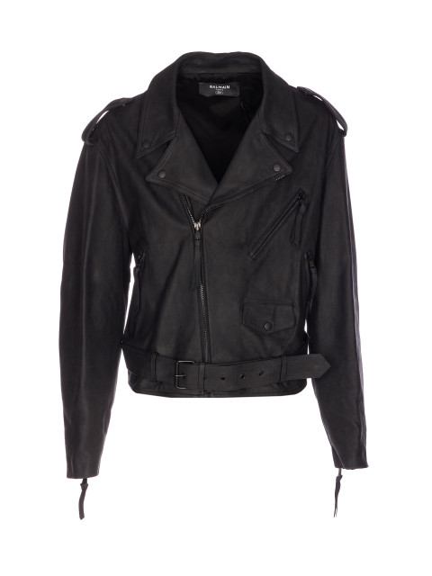 [Balmain] Leather Jacket SS26 TD580LE110PA