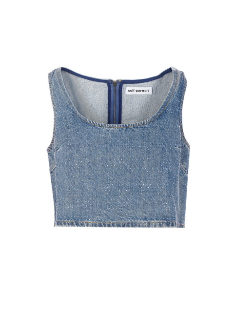[SELF PORTRAIT] Tank top SS26 826TBLUE
