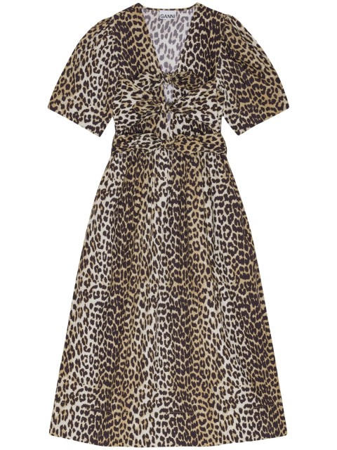[GANNI] Short sleeve dress SS26 W0373943
