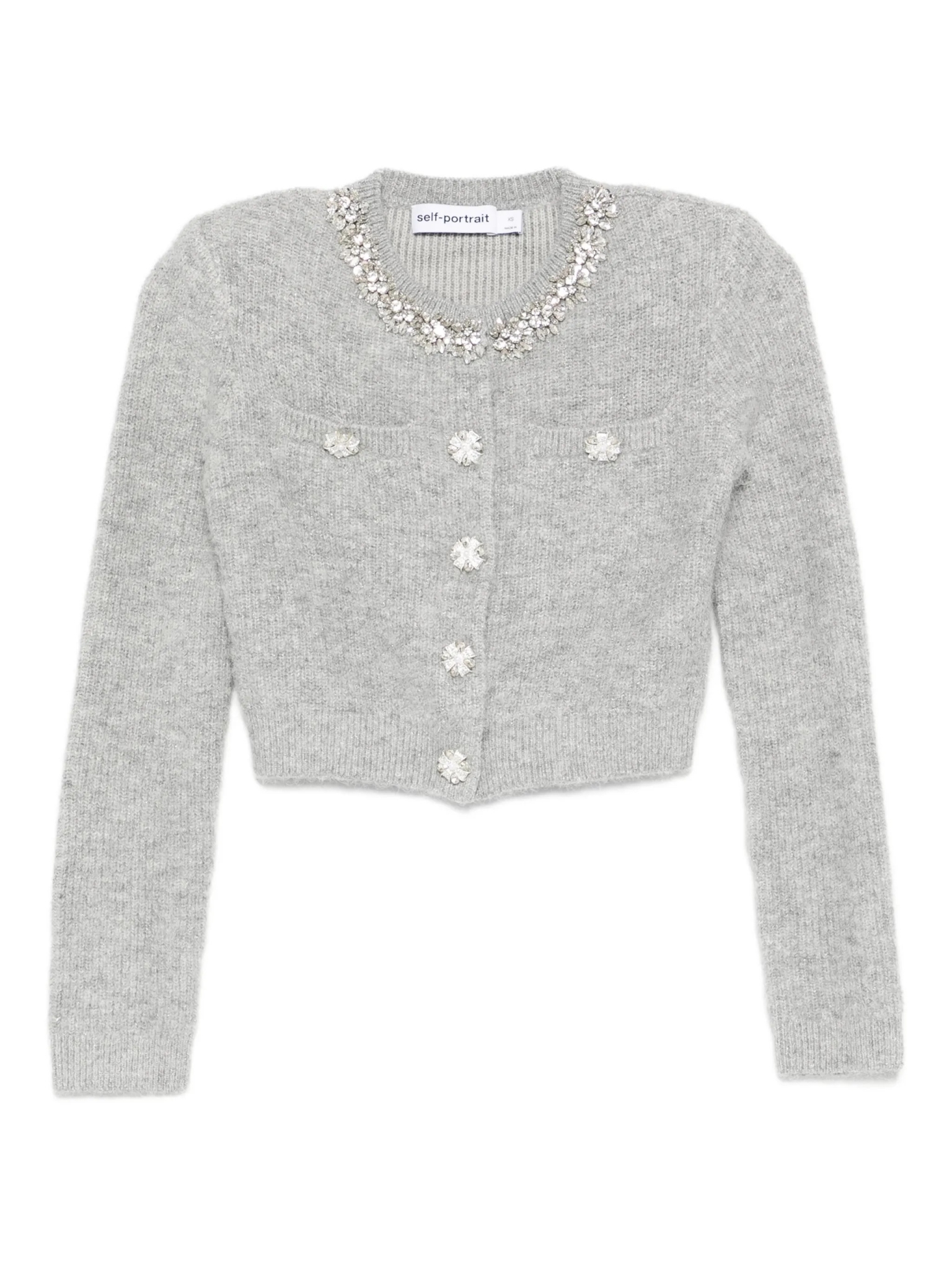 [SELF PORTRAIT] Knitwear SS26 RS26123CBGRGREY