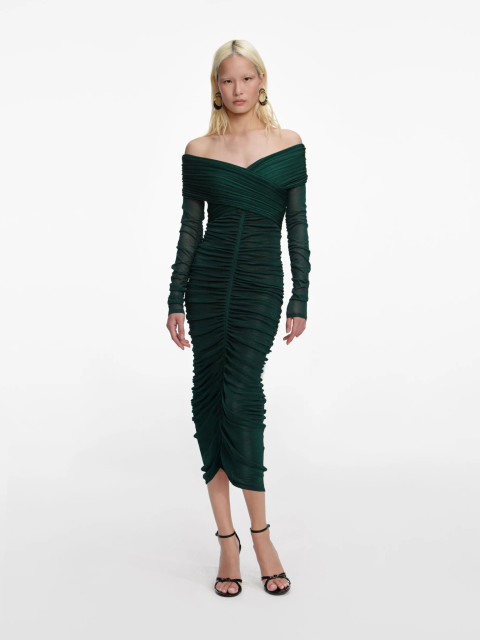[SELF PORTRAIT] Long sleeve dress SS26 RS26011MAGGREEN
