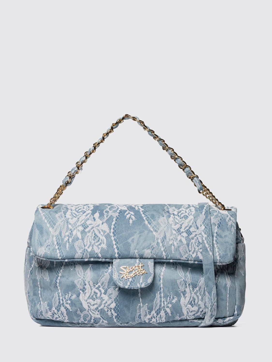 [SECRET PON-PON] Shoulder bag SS26 CHARLOTTE L LACE Denim
