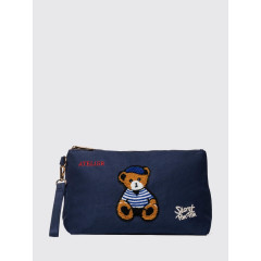 [SECRET PON-PON] Clutch bag SS26 SAINT TROPEZ POUCH Blue Navy