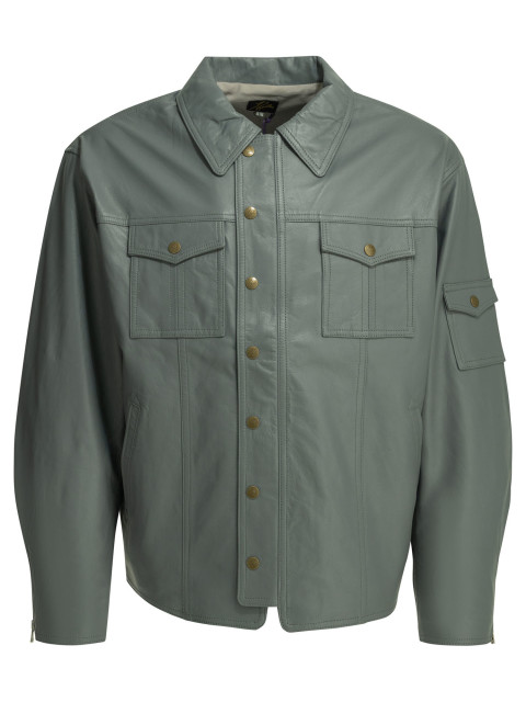 [Needles] Leather Jacket SS26 SX120A-Grey