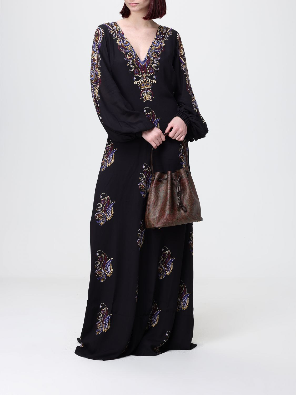 [Etro] Long sleeve dress SS26 WRHA053299SP4I7 X0812