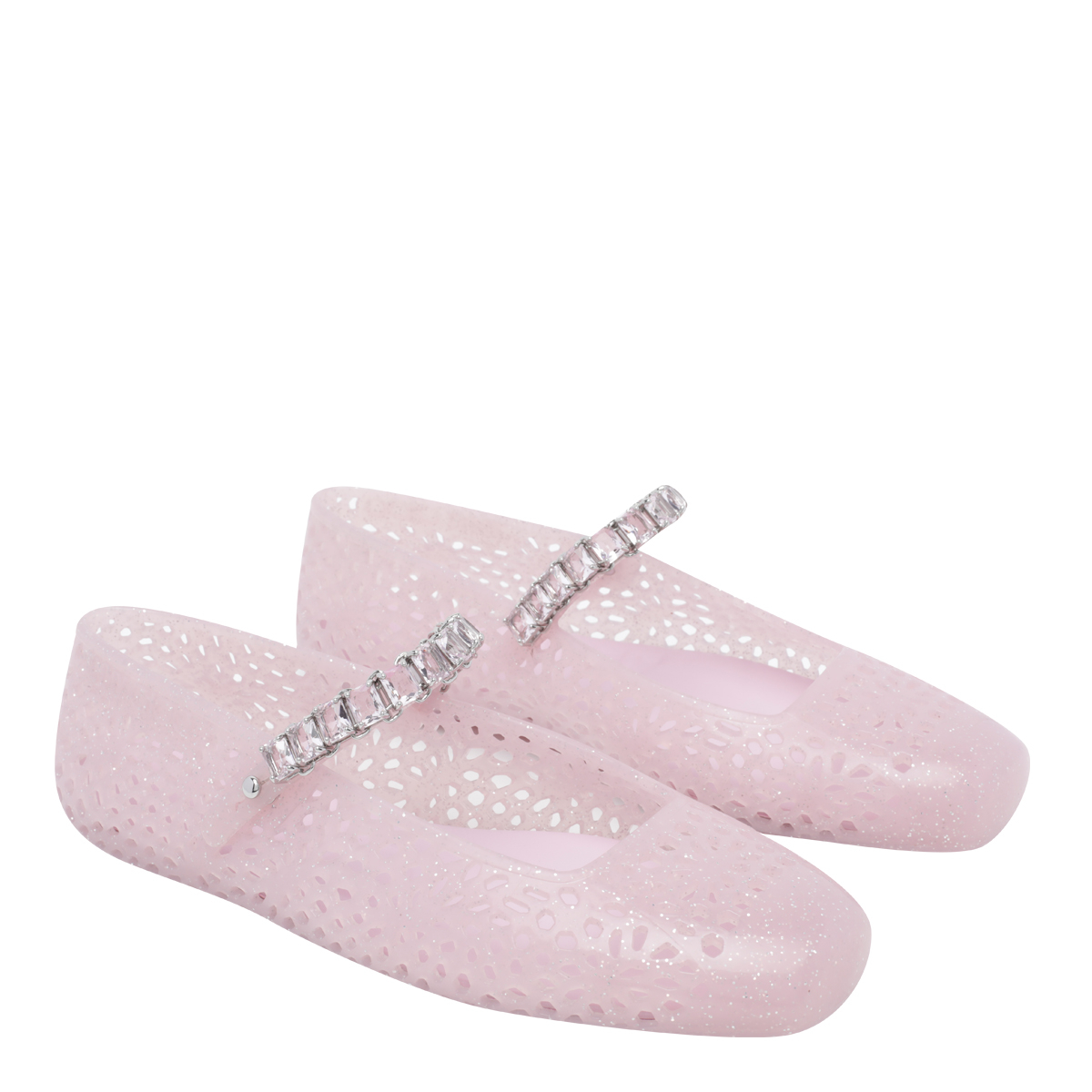 [Jimmy Choo] Flat shoes FW26 THE JELLYNTXCOTTON CANDY