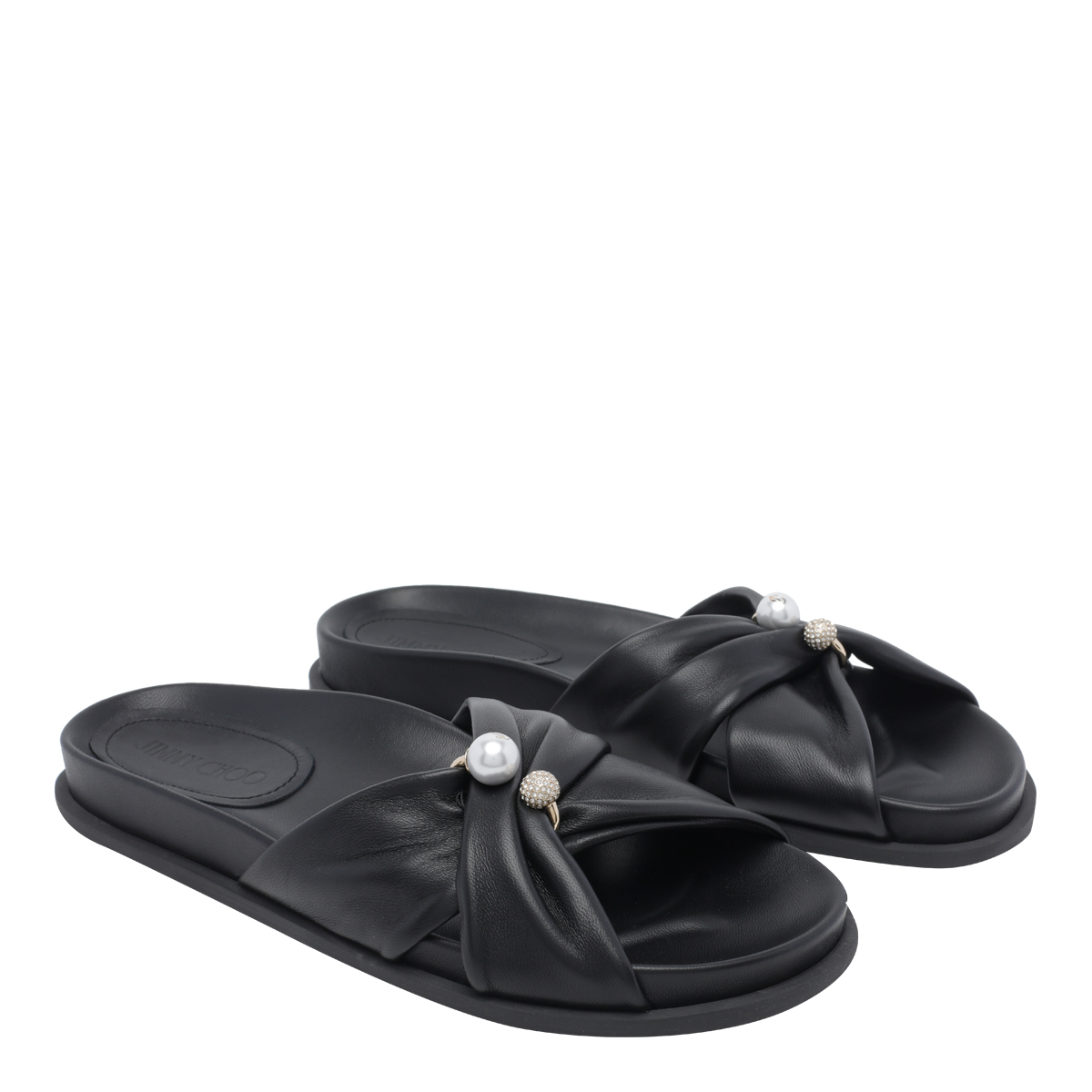 [Jimmy Choo] Sandals FW26 RAFI FLATGVRBLACK