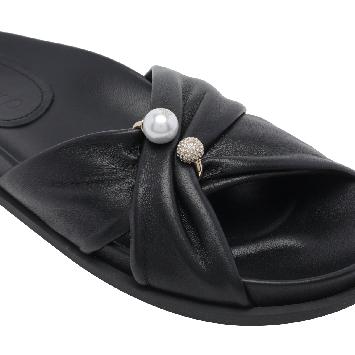 [Jimmy Choo] Sandals FW26 RAFI FLATGVRBLACK