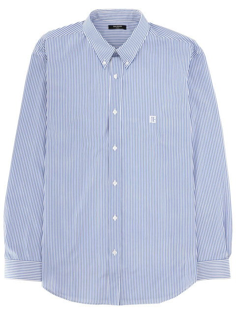 [Balmain] Shirts Long Sleeve SS26 GH1HS496CG38_SAB