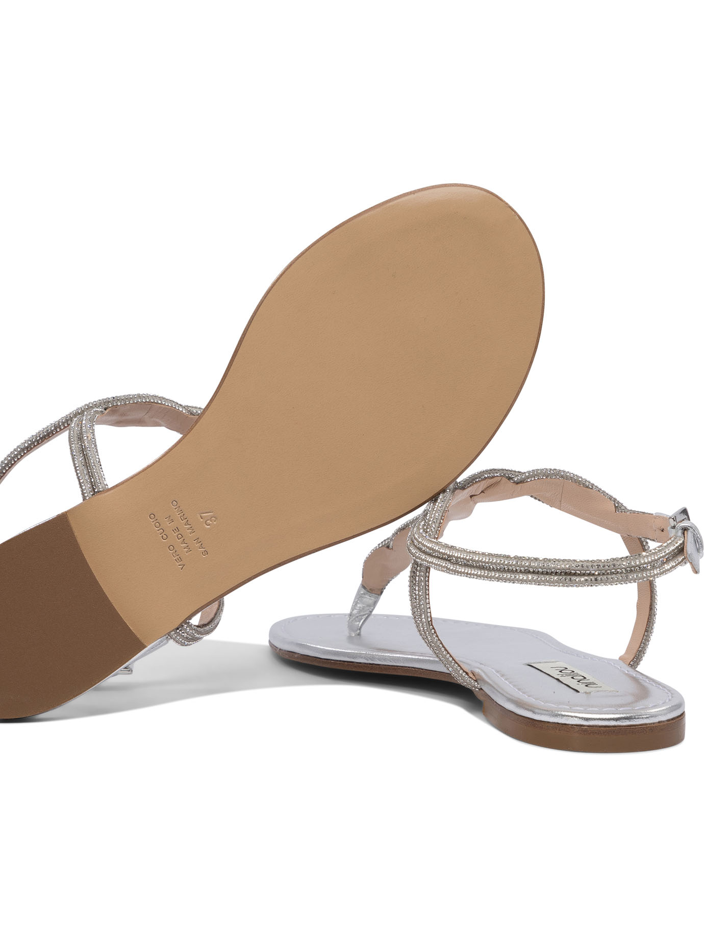 [Ninalilou] Sandals SS26 351172NAPPA LAM ARGENTO