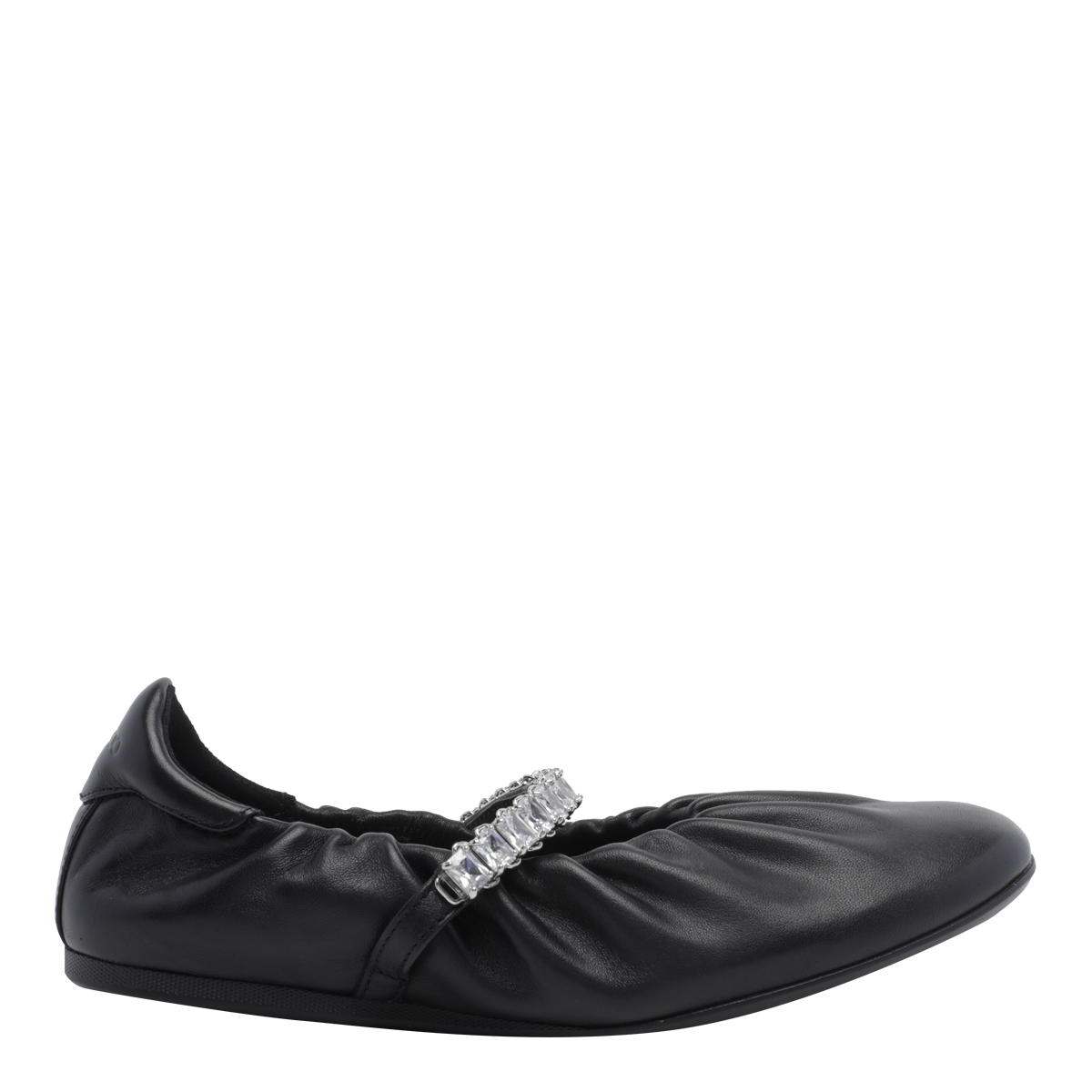 [Jimmy Choo] Flat shoes FW26 JADE BALLERINAGKEBLACK/CRYSTAL