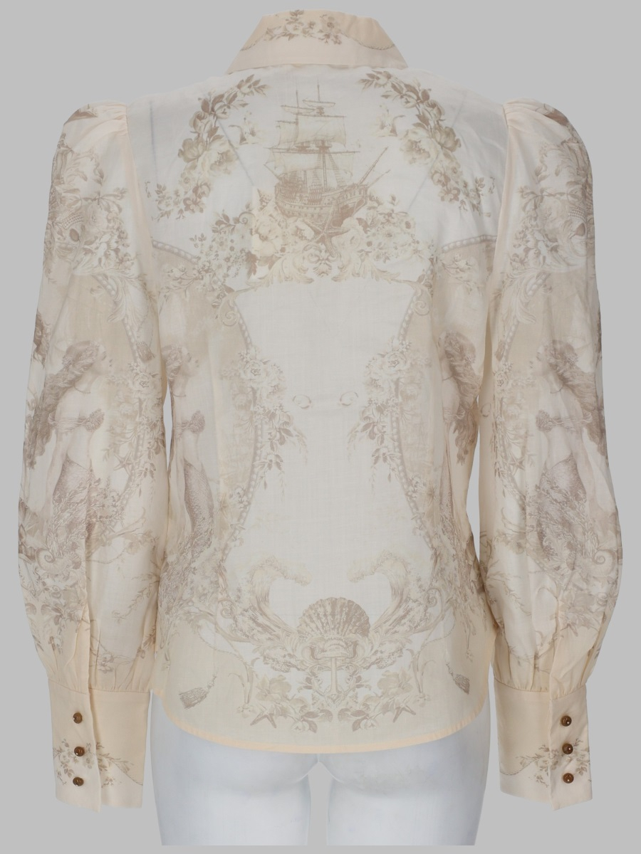 [Zimmermann] Shirts Long Sleeve SS26 4368TC26R_MERMT