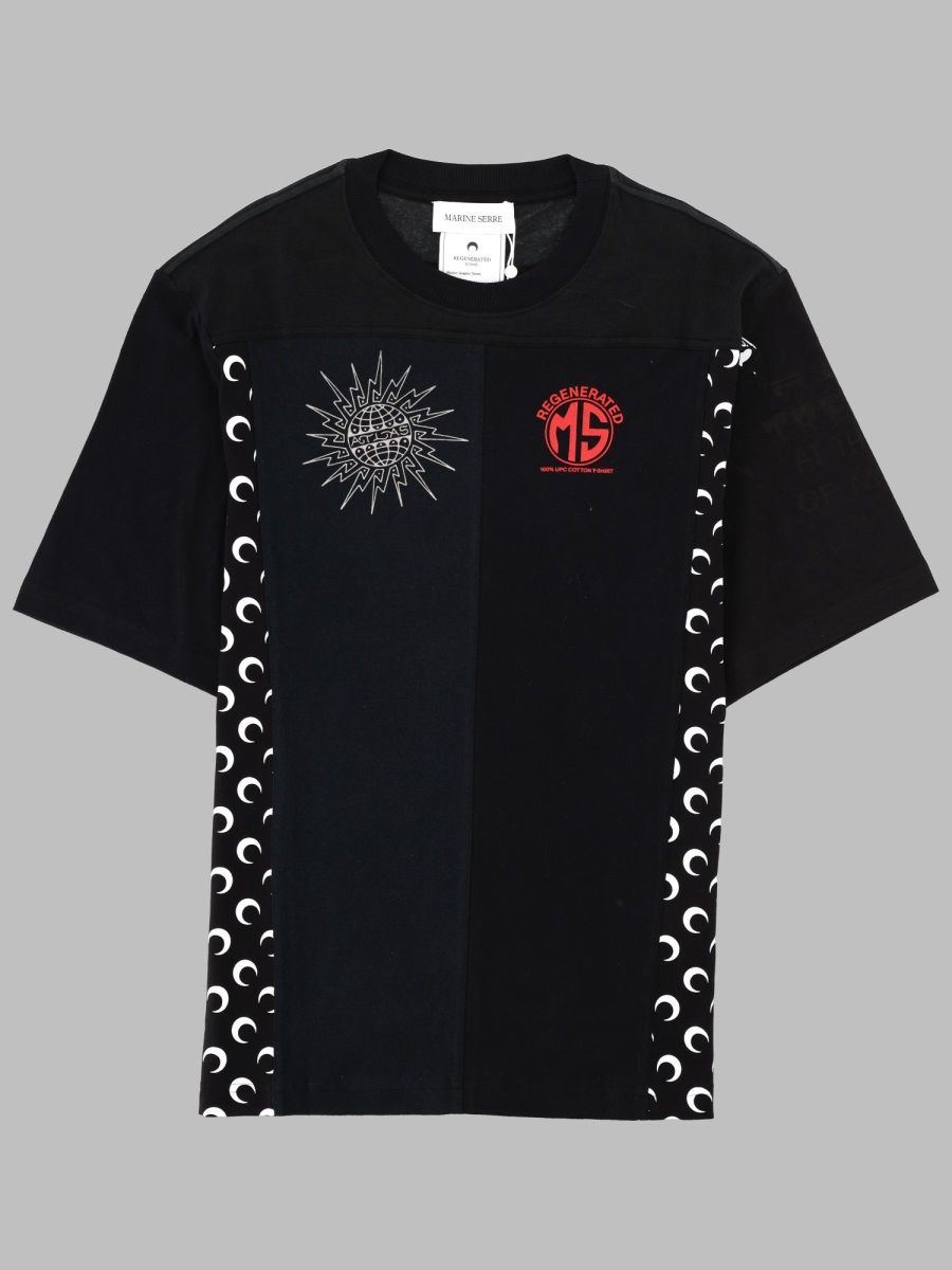 [MARINE SERRE] T-shirts Short Sleeve SS26 MTT102A_UJER0003BK99