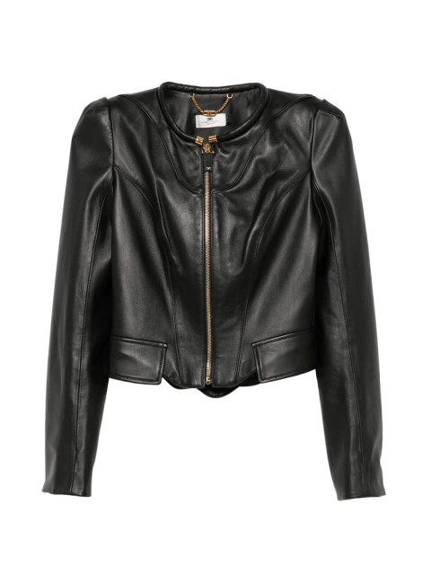 [ELISABETTA FRANCHI] Leather Jacket FW26 GD06G66E2  110