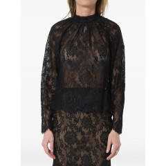 [Self-portrait] Blouse FW26 PF26-032TA-B  BLACK