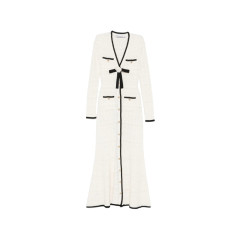 [Self-portrait] Long sleeve dress FW26 PF26-075C-W  WHITE