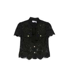 [Self-portrait] Blouse FW26 PF26-111T-B  BLACK
