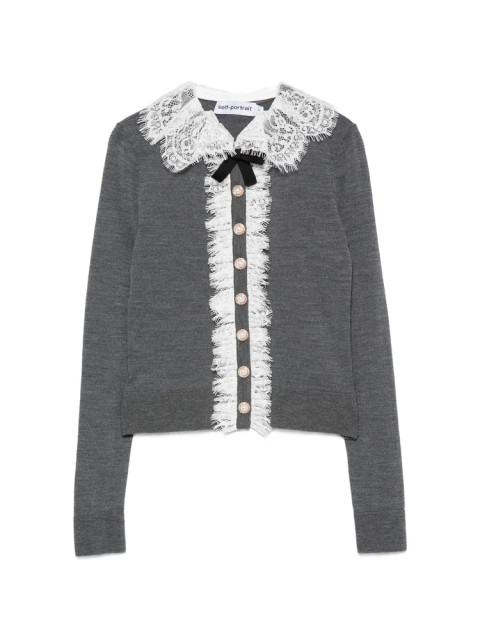 [Self-portrait] Cardigan FW26 PF26-134C-GR  GREY
