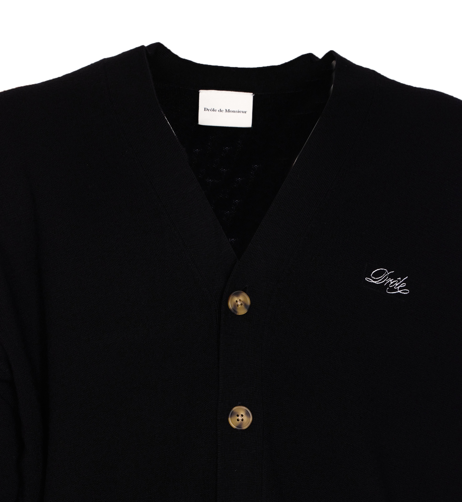 [DROLE DE MONSIEUR] Cardigan FW26 CA123WO007BL