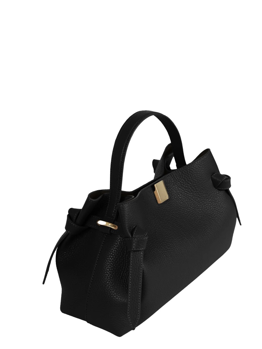 [YUZEFI] Tote bag FW26 GYOZA-PEBBLE-GRAIN-LEATHER_BLACK