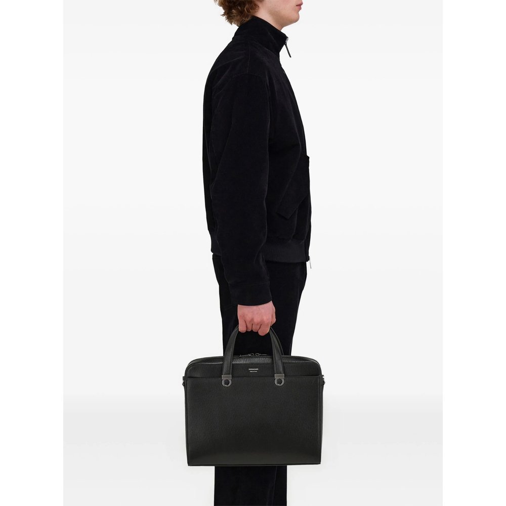 [Ferragamo] Briefcase FW26 241806 0786555 NERO